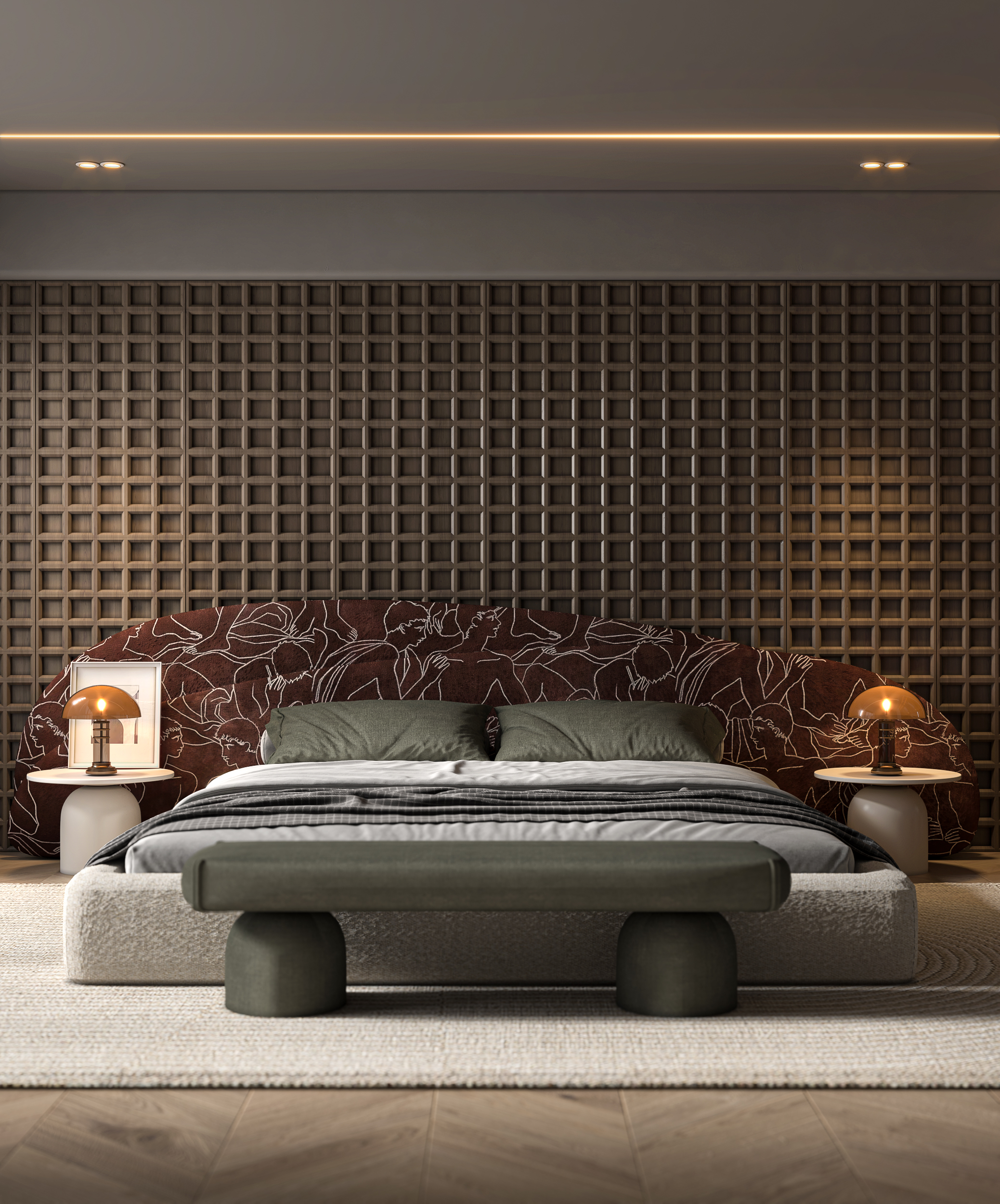 japandi bed room