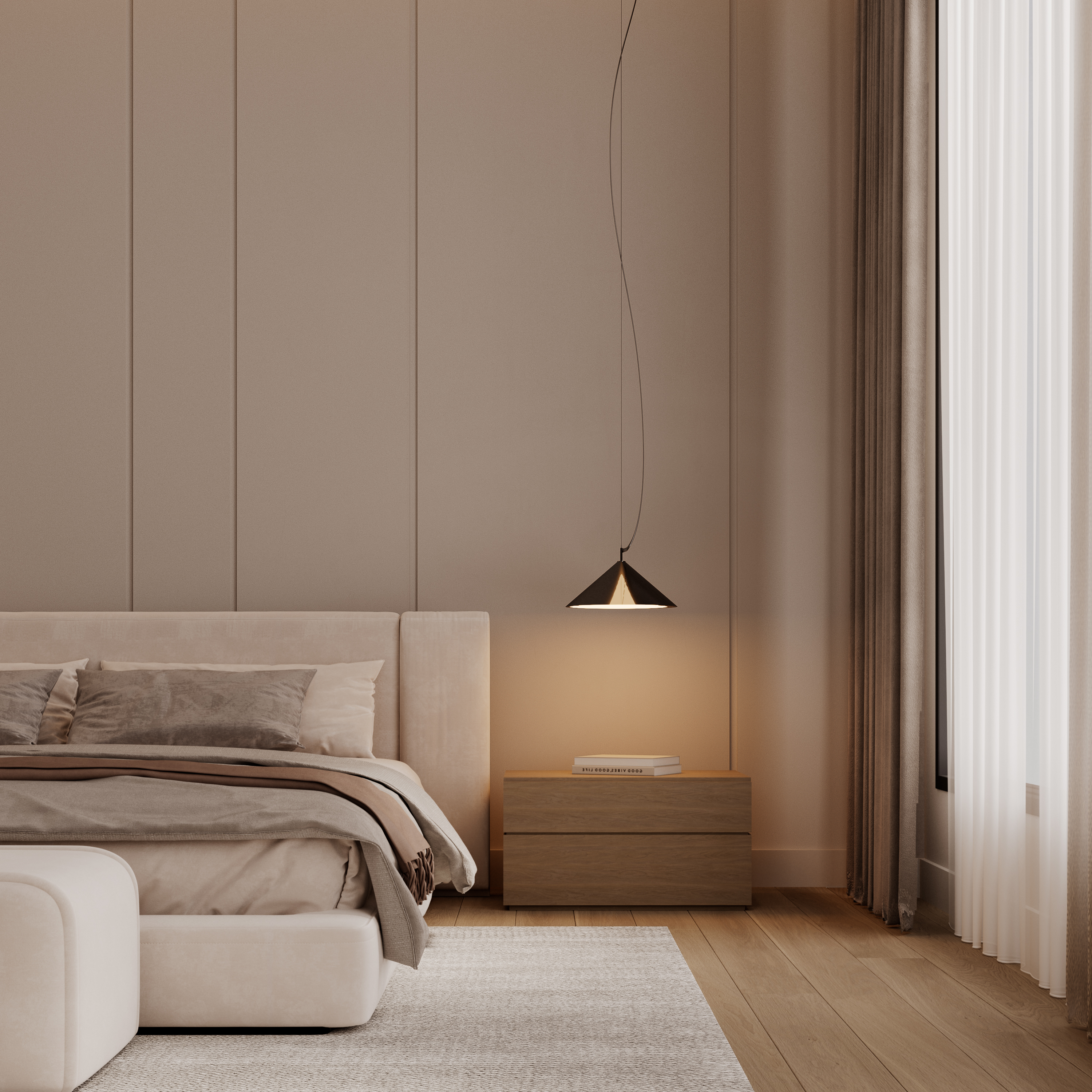 The classy bed room