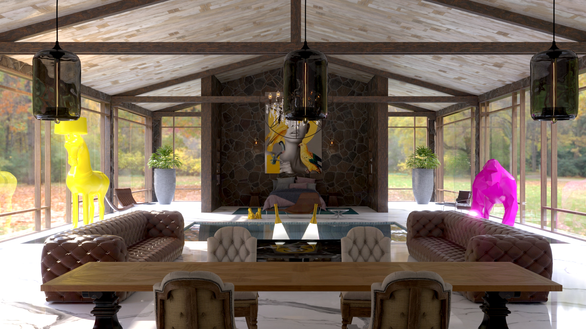 jungle glass house 9