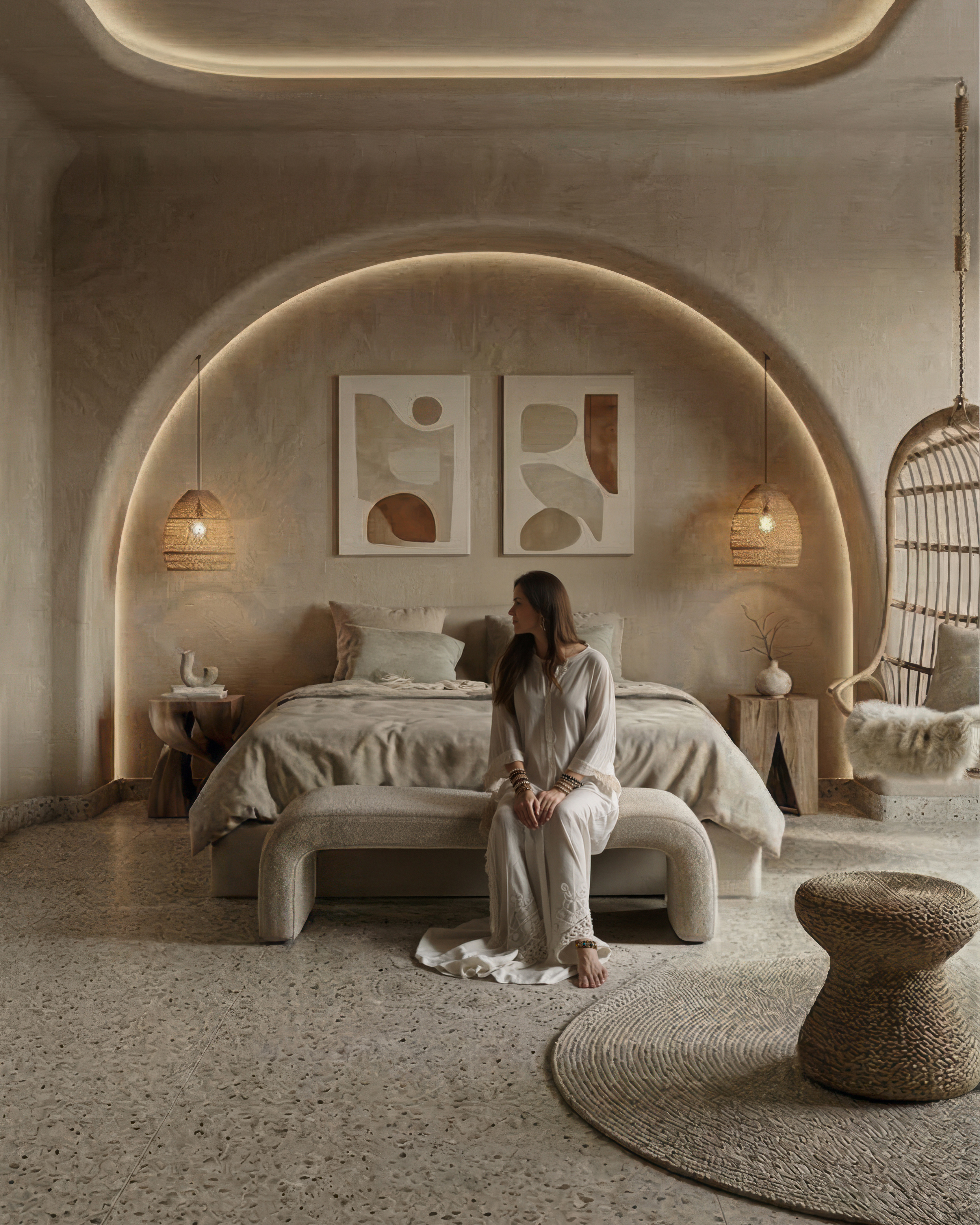 neutral bed room