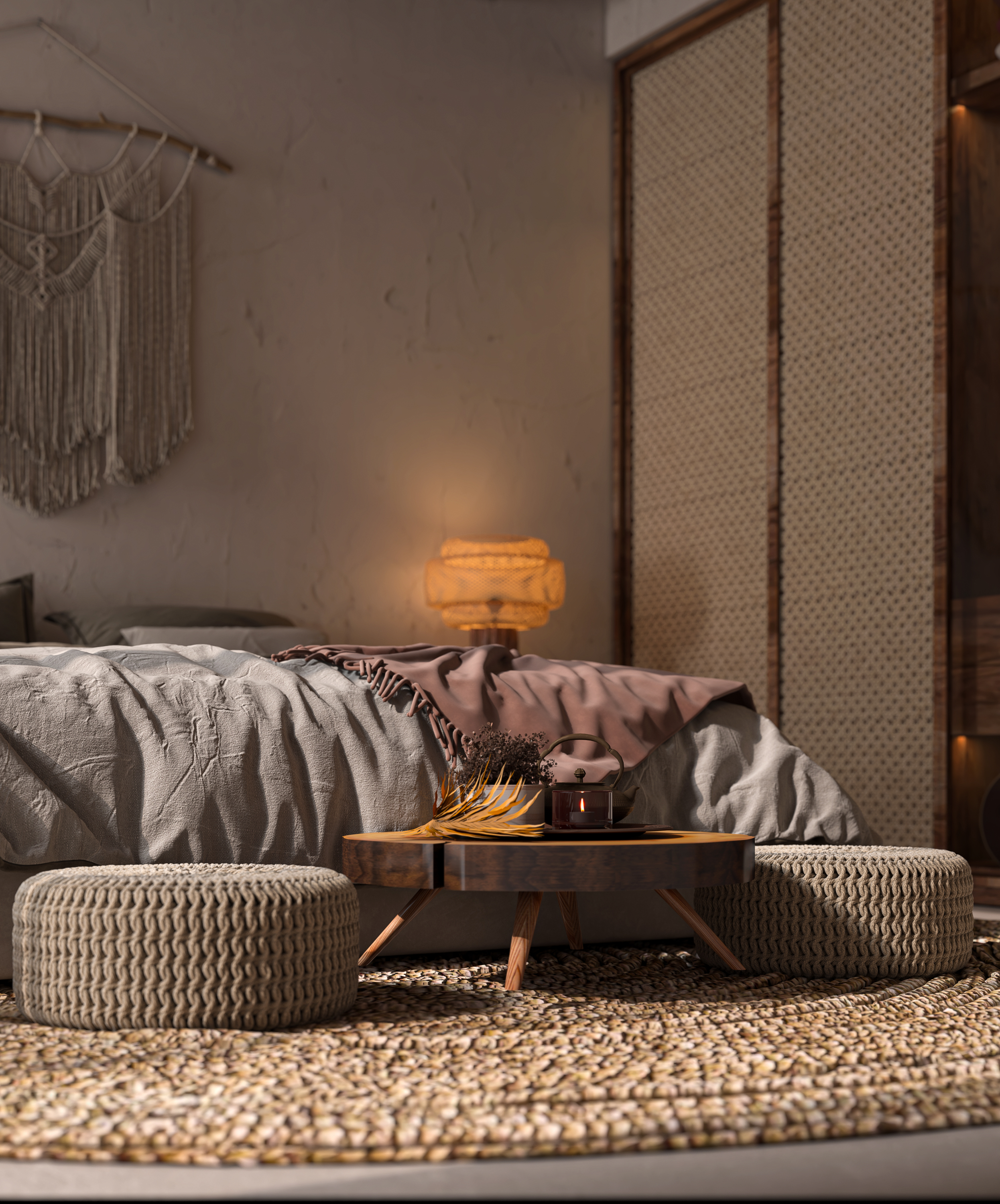 the country style bed room 3