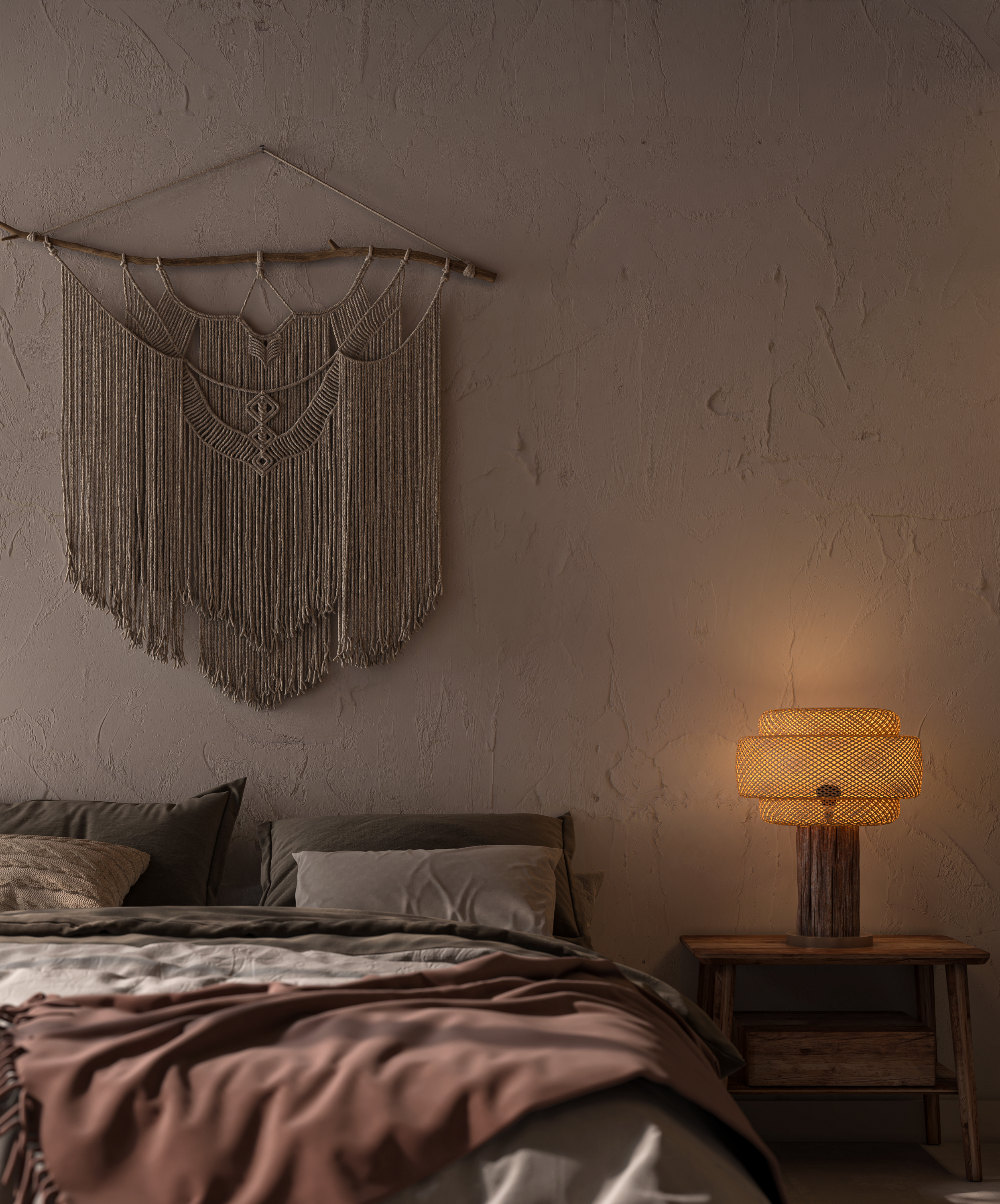 the country style bed room 4