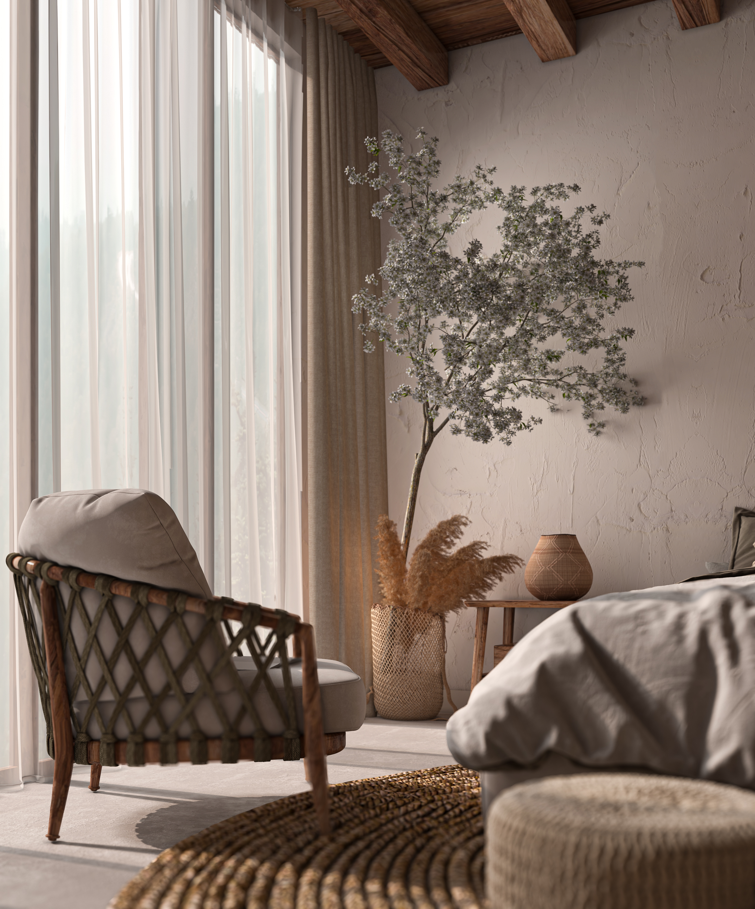 the country style bed room 2